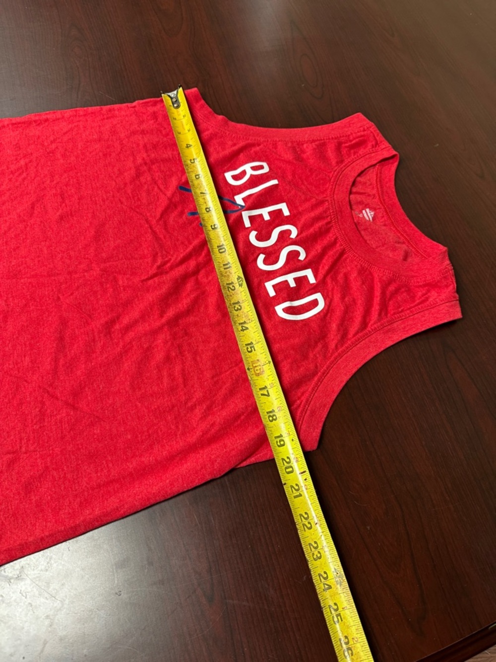 NWOT, Size L (12-14) Blessed American Red Muscle Tank - Picture 5 of 8
